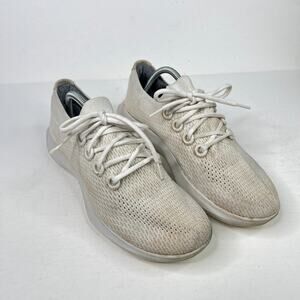 Allbirds TD Tree Dasher Mesh Knit Shoe Sneakers FLAW Natural Off White Womens 11